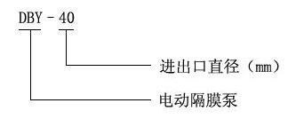 DBY-40不銹鋼316L電動隔膜泵-型號